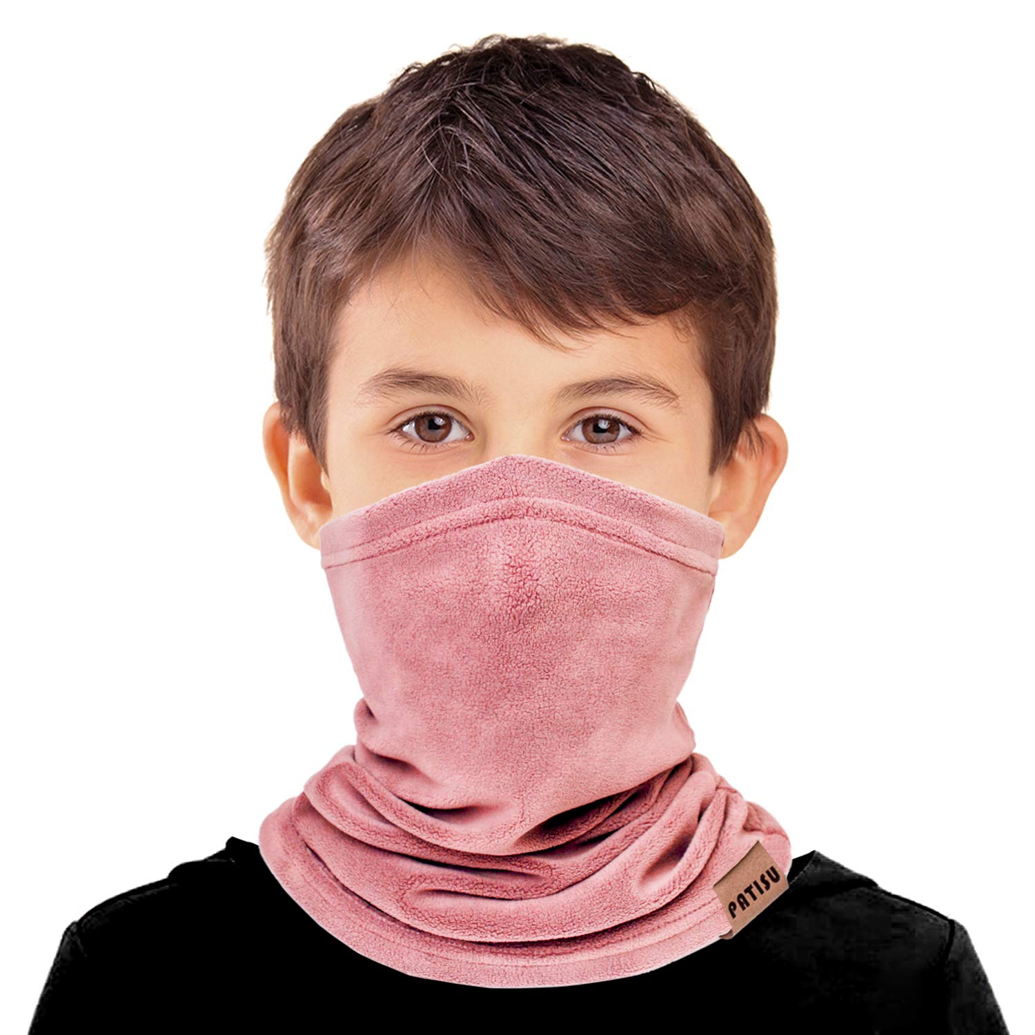 Dymex 2 Pcs Kids Neck Warmer Gaiter Winter Fleece Neck Cover Balaclava Windproof Face Cover Mask For Ski Motorcycle